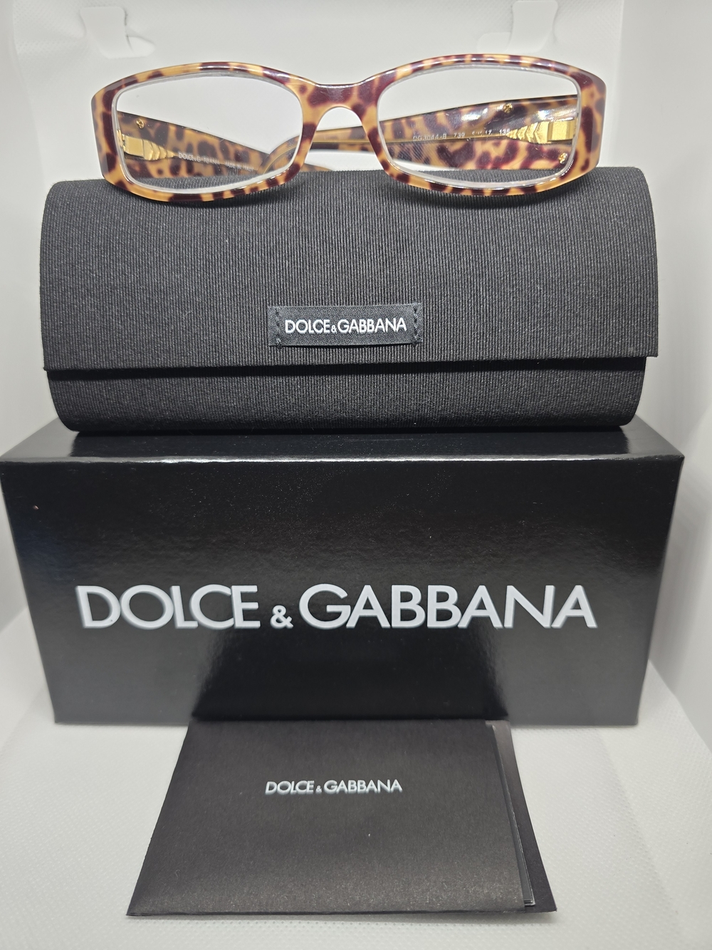 Dolce & Gabbana DG Tortoise Eyeglasses w/ Case & Box – RX Lenses